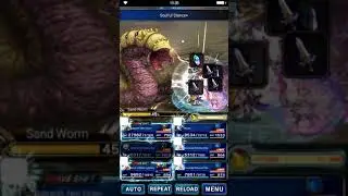 FFBE - Sandworm Trial - 10 turns OBAMA with DP Fina