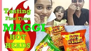 Maggi Hot heads Tasting / Review / Cooking / Green Chilli Noodles / Peri Peri Noodle / Barbeque
