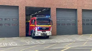 *TANNOY* Temple's Rescue Pump (FKA09P3) Turning out to an Incident | Avon Fire & Rescue Service