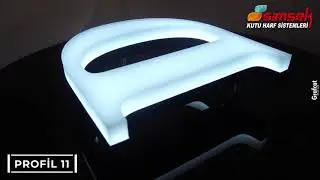 Profil 11/ Işıklı Kutu Harf/ Light Box Letter/ Şimşek Kutu Harf Sistemleri