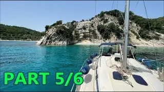 SAILING GREECE AROUND PELOPONNESE TO THE IONIAN ISLANDS 400 MILES PART 5\6 SAMI TO VATHY
