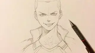 Ryuunosuke Tanaka Çizimi - Anime Nasıl Çizilir / Haikyuu!!