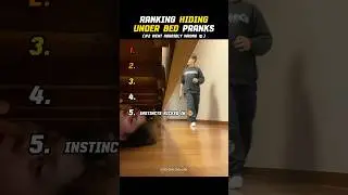 Ranking Hiding Under Bed Pranks 🤣 #ranking #prank #funny #tiktok