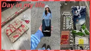 Day in my life | christmas shopping, grocery shopping, mini glow up, vlogmas week 3
