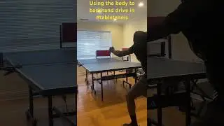 How to get more power and spin on the #backhand  #tabletennis drive by using your core. #masatenisi