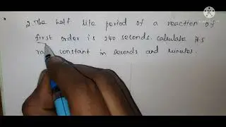 Zero order and First order Reaction - Solved Problems
