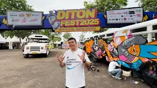 LIVERY BUS PAKAI MURAL ?? Diton Fest 2025