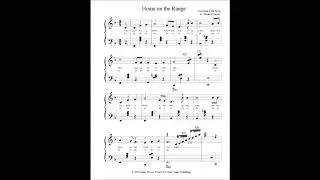 Home on the Range, arranged for early intermediate piano by Dennis Frayne