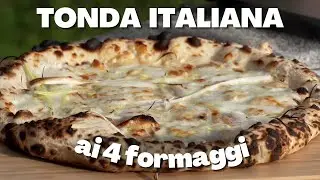 LA PIZZA TONDA ITALIANA CLASSICA AI 4 FORMAGGI | Fatta in Casa Buona come In Pizzeria