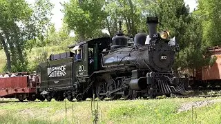 Rio Grande Southern #20, Dedication and First Public Operation (4K)