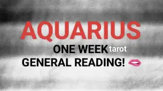 AQUARIUS may darating sayo and magpapasalamat ka January 21 to 27 2026-tarot reading(1week)