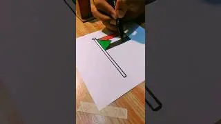 HOW TO DRAW SUDAN FLAG|#shorts #sudan
