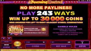 This is the Burning Desire Video Slot Game from 7 Sultans