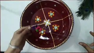 HOW TO MAKE A DECORATED THALI  FOR  WEDDING AND POOJA ??
