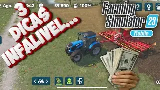 FARMING SIMULATOR 23 3 DICAS, PARA VOCÊ ATINGIR MAIS RÁPIDO 1 MILHÃO 🌽| IPHONE XR