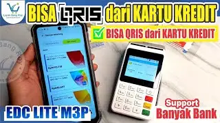 KARTU KREDIT CC Bisa TRANSAKSI QRIS di Mesin EDC Mini ATM LITE M3P 😍 || @LapakBangRoy - Part 10