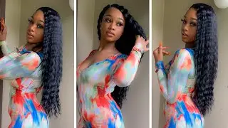 Cheap Virgin Hair Dupe. $40.00 Freetress Equal Lace Front Wig DEEP WAVER 002