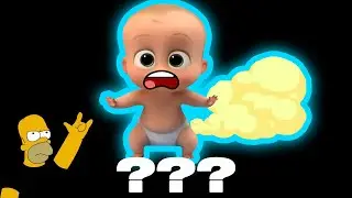 5 Baby Boss Farts & Gomer Screaming Different Sound Variations in 30 Seconds