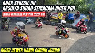 Seperti MotoGP‼️ Balap Mini GP Pocket Bike LENKA Shaquille Pembalap Cilik Lucu, Juaranya Cewe⁉️