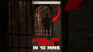LEVEL 100 SNEAK SKILL IN 10 MINUTES OBLIVION REMASTERED