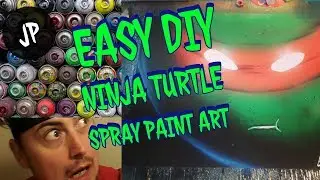How to Spray Paint Art Fast Ninja Turtle Super easy