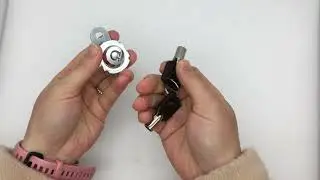 Keyed Alike Removable Key 5/8 Inch 90&deg; Chrome Tubular Cam Lock