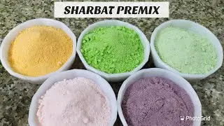 sharbat premix | 5 type sharbat premix recipe
