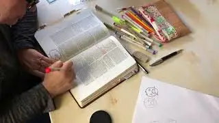 Quick Bible Art Journaling with clear stamps