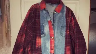 SOLD-I’m upcycling corduroy and denim into a fabulously funky long jacket!