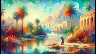Mediterranean Love Scene Canvas Art!  (1 Hour, Soothing Music)