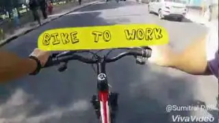BIKE TO WORK ! Bangalore traffic | Cycling through traffic to office |Biking to office in Bangalore