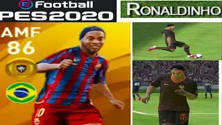EFootball PES 20 mobile 2019 version Ronaldinho gameplay goals and new celebration