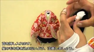 【真多呂人形】頭の取り付けから完成まで～木目込み人形キットの作り方