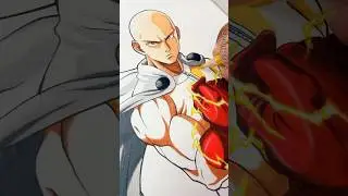 Drawing One Punch man ✨ Saitama ✨#shorts #saitama #onepunchman