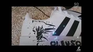 customiza&ccedil;&atilde;o Adidas #custom #customshoes #anime #dragonball #dbz #goku