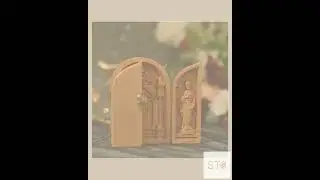 Catholic Altar Saint Joseph - Virgin Mary- Resurrection of Jesus Wooden Religious Gifts Home Deco...