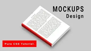 MOCKUPS With Css design | like Book