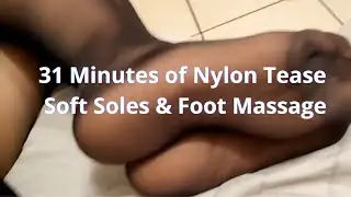 Romina in Nude Pantyhose &ndash; Sofa Tease & Foot Massage Preview