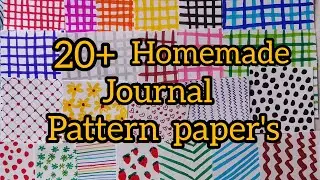 DIY 20+ Homemade Pattern paper's | mufi days 