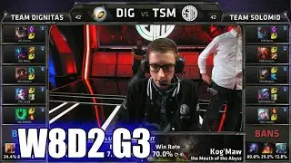 Dignitas vs TSM | S5 NA LCS Summer 2015 Week 8 Day 2 | DIG vs TSM Team Solomid W8D2 G3