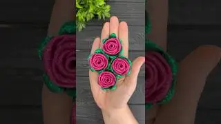 EASY Roses DIY Flowers Making Idea With Glitter Foam Sheet