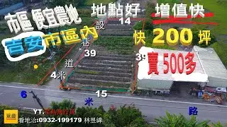 吉安鄉市區農地剛剛好夠用/不用太大200坪內嘟嘟好/市區農地越來越稀有/想買趁早洽０９３２１９９１７９永慶不動產吉安站前店  林昱緯