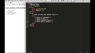 Text Selection in Sublime Text