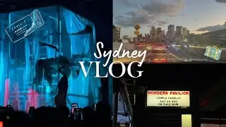 travel to sydney with me for a concert | yours, c tour, wingstop, long travel days