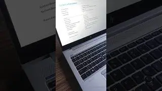 Check System Information on HP #hplaptop #laptop #shorts