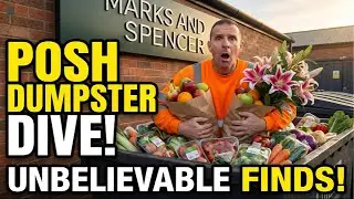 UK FREEGAN FINDS BRAND NEW FOOD BEING WASTED BY RETAILERS, DUMPSTER DIVING UK