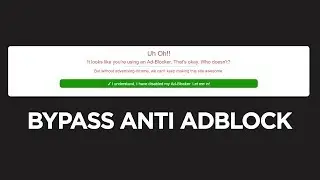 HOW TO BYPASS ADBLOCK DETECTION ON ANY WEBSITE!!
