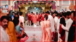 Anant Ambani Royal Entry For Varmala Ceremony Full Video | Anant-Radhika Wedding