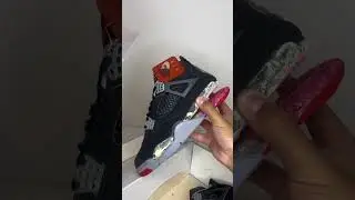 #jordan4 bred sole swap #sneakerhead #nike #sneakers #jordan