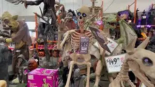 Animatronic skeleton at Home Depot. October 2025.